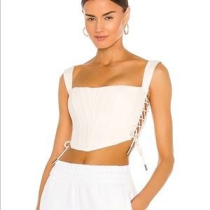 Danielle Guizio Classic Fitted Corset Top